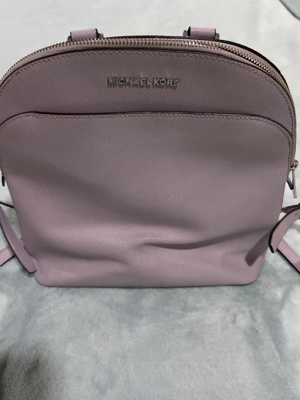 Michael Kors Lavender Saffiano Leather Backpack